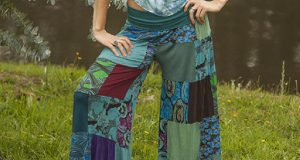 Patchwork Pants Of Viscose Delight