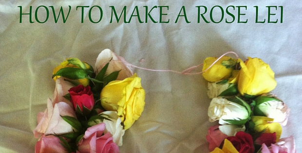 How to make a rose lei