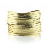Sliced Wrap Bracelet In Gold