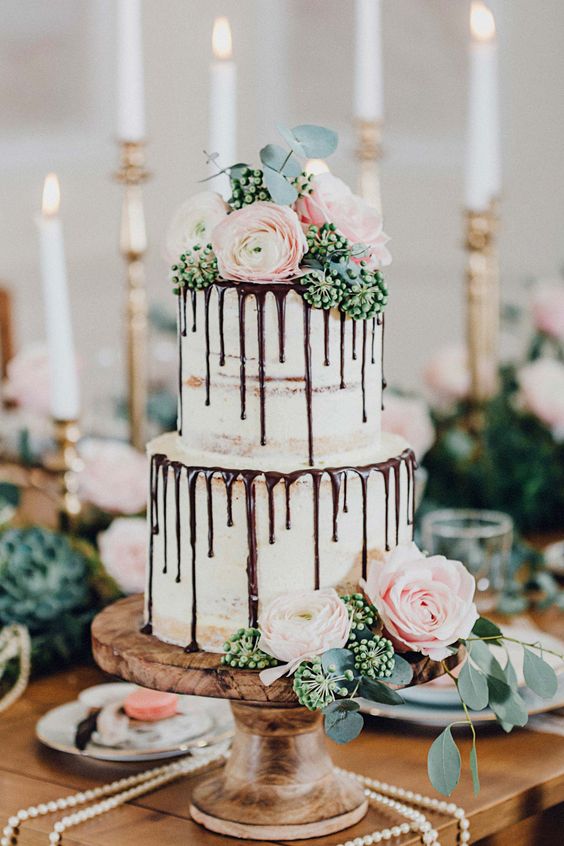 bohemian wedding cakes