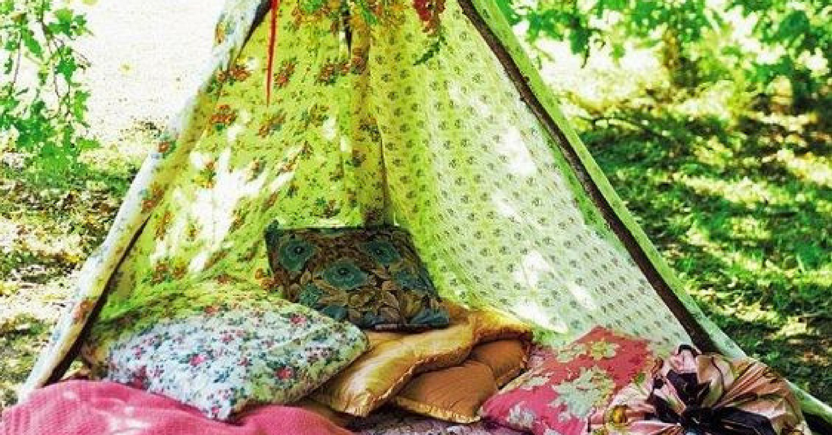 Bohemian Garden Tepees Perfect to Hang Out In