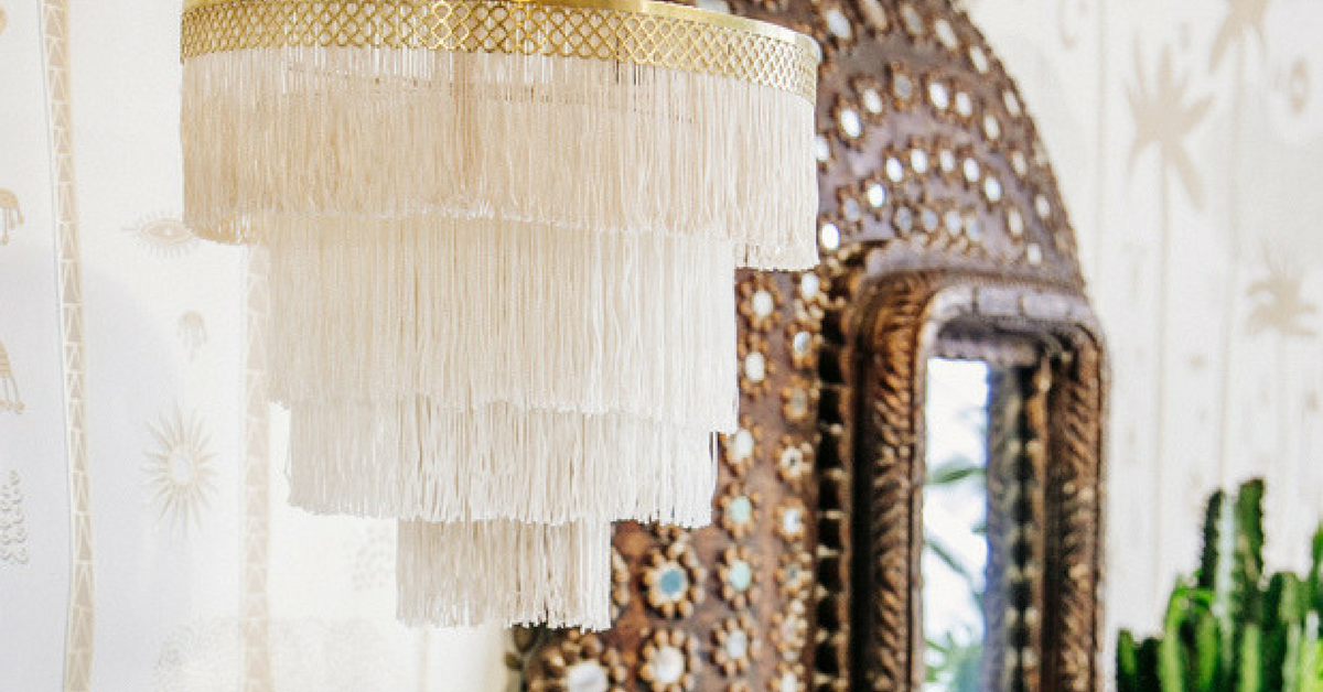 DIY Bohemian Fringe Chandelier Perfect for the Classic Hippie Chick