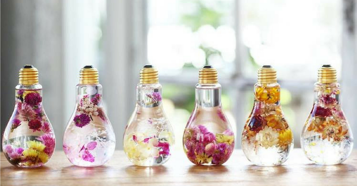These Flowers Preserved in Light Bulbs Are the Perfect Dainty Home Decor You'll Want to Buy